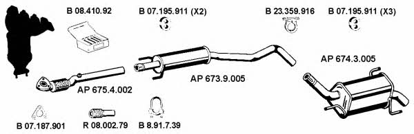  AP_2294 Exhaust system AP2294