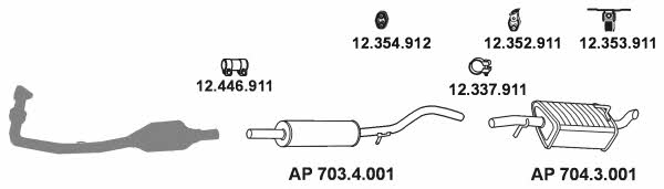  AP_2369 Exhaust system AP2369