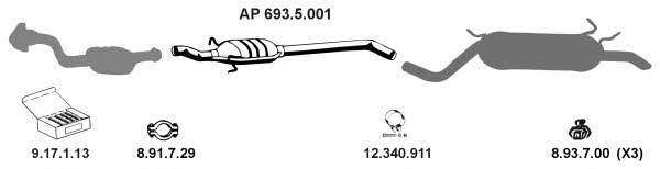 Eberspaecher AP_2443 Exhaust system AP2443