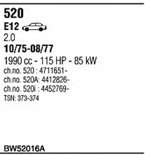 Walker BW52016A Exhaust system BW52016A