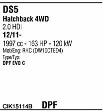 CIK15114B Walker Exhaust system