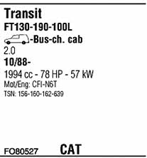 Walker FO80527 Exhaust system FO80527