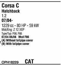 OPH18229 Walker Exhaust system