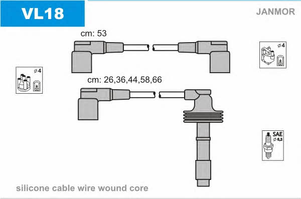 Janmor VL18 Ignition cable kit VL18