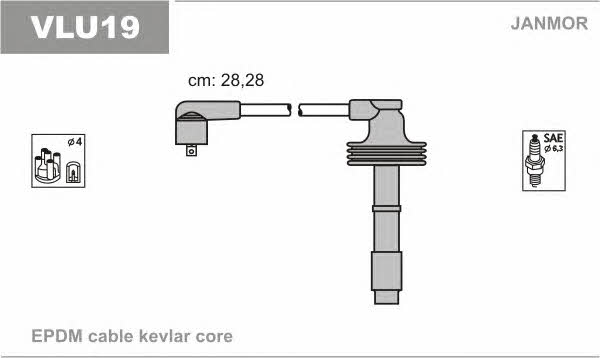 Janmor VLU19 Ignition cable kit VLU19