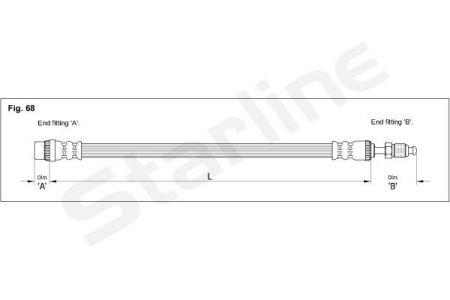 StarLine HA G.1226 Brake Hose HAG1226