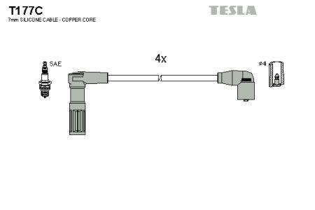 Tesla T177C Ignition cable kit T177C