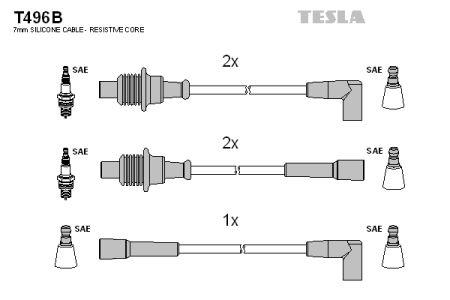 Tesla T496B Ignition cable kit T496B