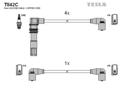 Tesla T842C Ignition cable kit T842C