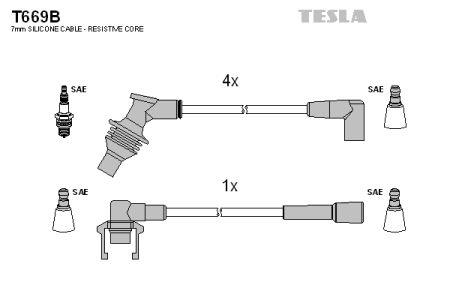 Tesla T669B Ignition cable kit T669B