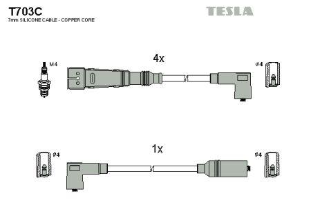 Tesla T703C Ignition cable kit T703C