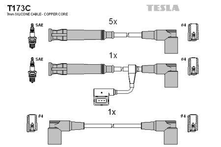 Tesla T173C Ignition cable kit T173C