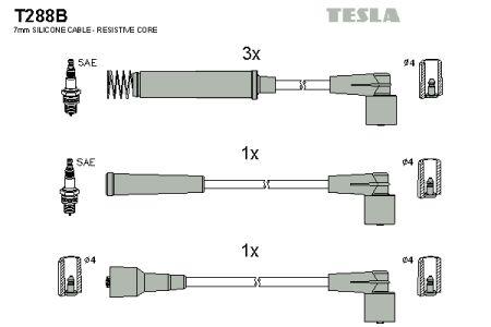 Tesla T288B Ignition cable kit T288B