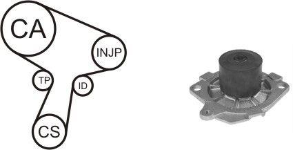 WPK159501 Airtex TIMING BELT KIT WITH WATER PUMP