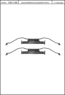 Brake pad spring Quick brake 109-1148