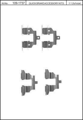 Brake pad spring Quick brake 109-1737