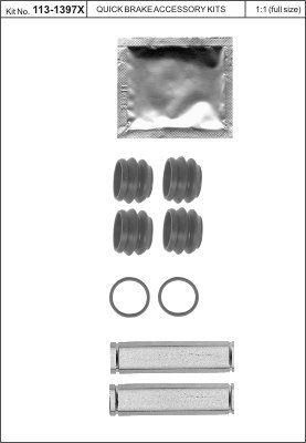 Quick brake 113-1397X Repair Kit, brake caliper 1131397X