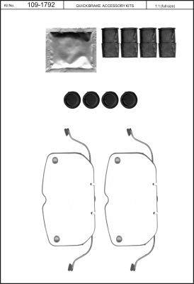 Brake pad spring Quick brake 109-1792