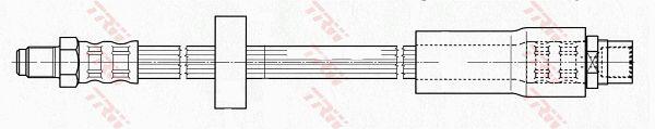 Flexible brake hose Audi: PHB601 TRW Brake Hose