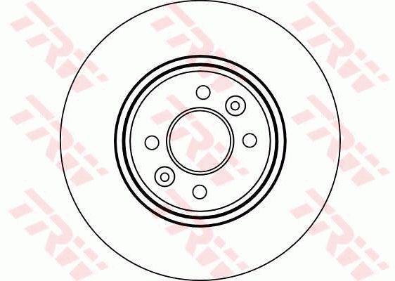 Front vented brake disc TRW DF4110