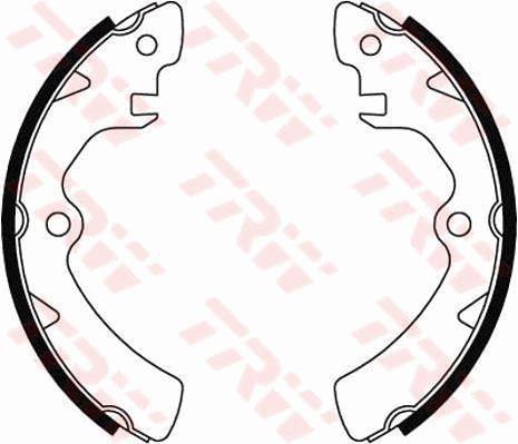 TRW GS8195 Brake shoe set GS8195 GS8195 TRW Brake shoe set