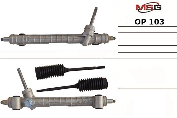 Rack and pinion steering Opel Combo: OP103 MSG Steering rack without power steering