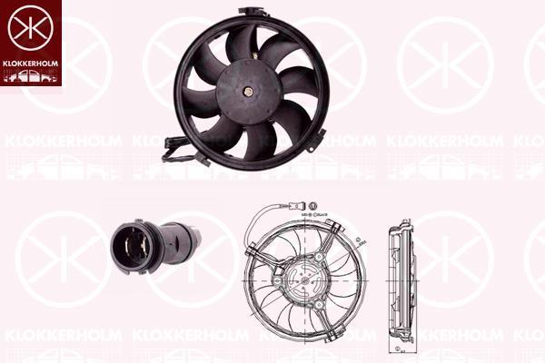 Klokkerholm 95392603 Hub, engine cooling fan wheel 95392603