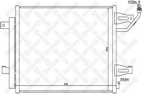 Air con condenser Smart Fortwo: 1045223SX Stellox AC Condenser