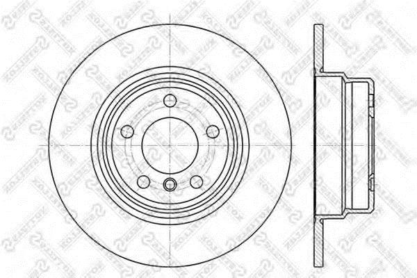 Stellox 6020-1548-SX Rear brake disc, non-ventilated 60201548SX