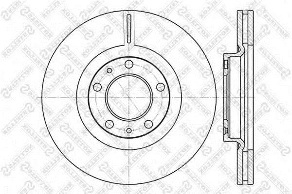 Stellox 6020-3723V-SX Front brake disc ventilated 60203723VSX