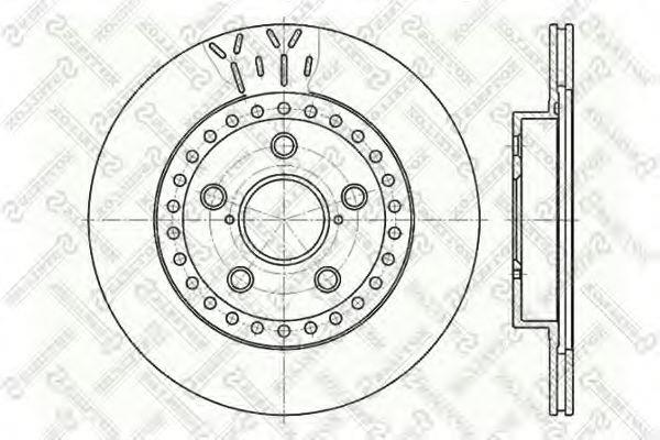 Brake rotor Toyota Rav 4: 60204562VSX Stellox Front vented brake disc