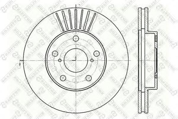 Stellox 6020-4578V-SX Front brake disc ventilated 60204578VSX