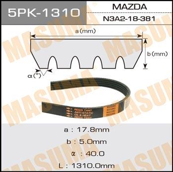 Masuma 5PK-1310 V-ribbed belt 5PK1310 5PK1310