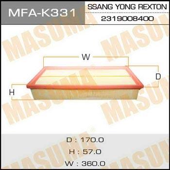 Masuma MFA-K331 Air filter MFAK331