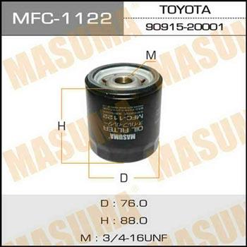 Masuma MFC-1122 Oil Filter MFC1122