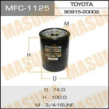 Masuma MFC-1125 Oil Filter MFC1125