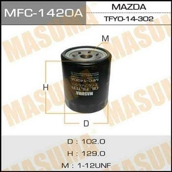 Masuma MFC-1420 Oil Filter MFC1420