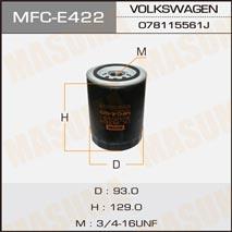 Masuma MFC-E422 Oil Filter MFCE422