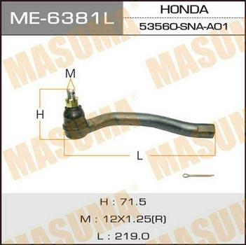 Masuma ME-6381L Tie rod end left ME6381L