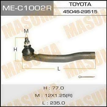 Masuma ME-C1002R Tie rod end right MEC1002R