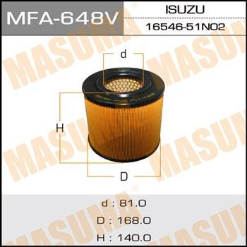 Masuma MFA-648 Air filter MFA648
