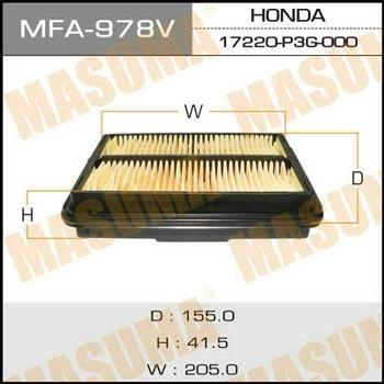 Masuma MFA-978 Air filter MFA978