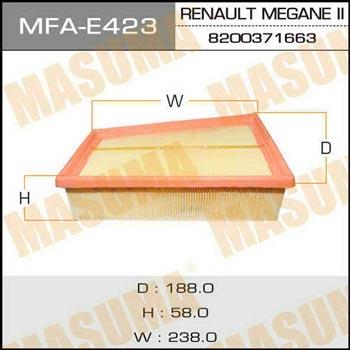 Masuma MFA-E423 Air filter MFAE423