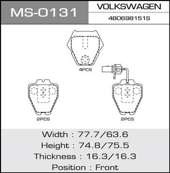 Masuma MS-0131 Brake shoe set MS0131