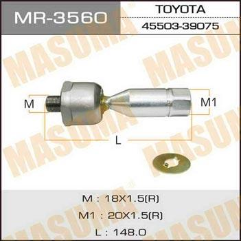 Masuma MR-3560 Inner Tie Rod MR3560
