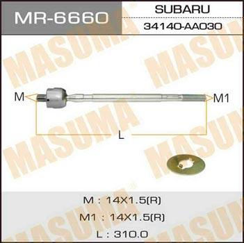 Masuma MR-6660 Inner Tie Rod MR6660
