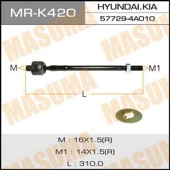 Masuma MR-K420 Inner Tie Rod MRK420
