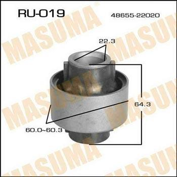 Masuma RU-019 Silent block, front lower arm RU019