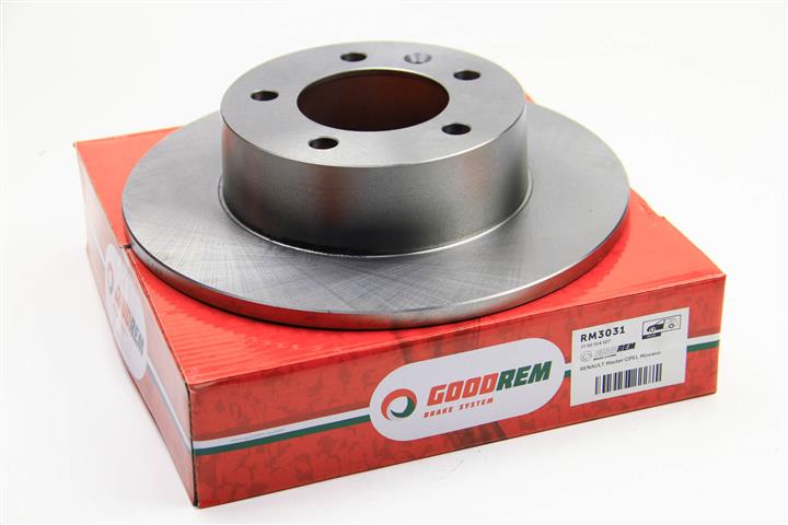 Goodrem RM3031 Rear brake disc, non-ventilated RM3031