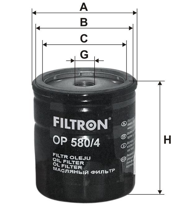 Oil Filter Filtron OP 580&#x2F;4